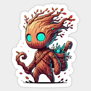 Forest Tree Spirit Mage Wizard Sticker